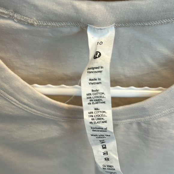 Lululemon Classic Fit Tank - Sz 10 Bone - Picture 2 of 2
